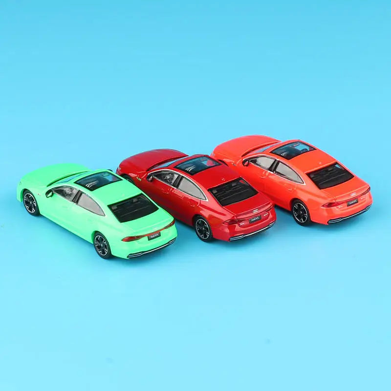 JKM 1:64 AUDI A7 2022 Alloy Car Diecasts & Toy Vehicles Car Model Miniature Scale Model Car For Children