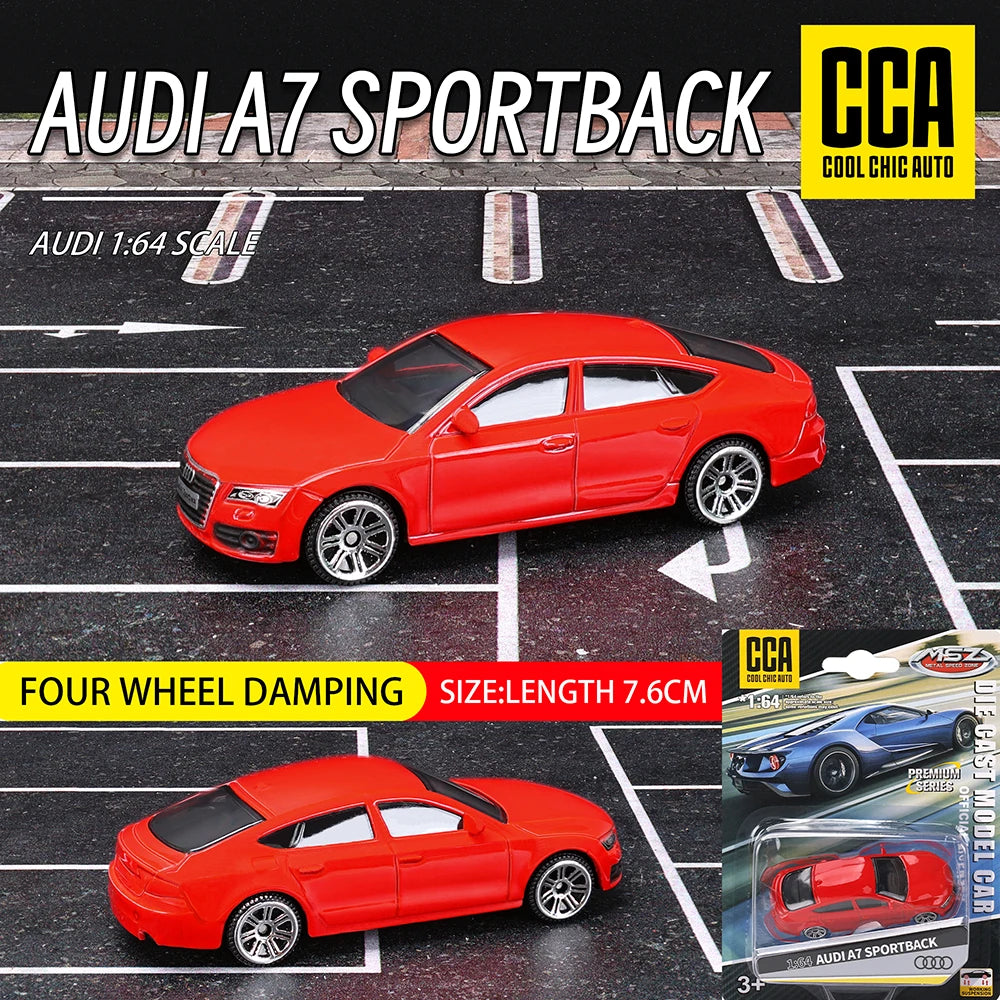 CCA MSZ 1:64 Volkswagen Audi Exquisite hanging model classic car static car model alloy die-casting car model collection toy