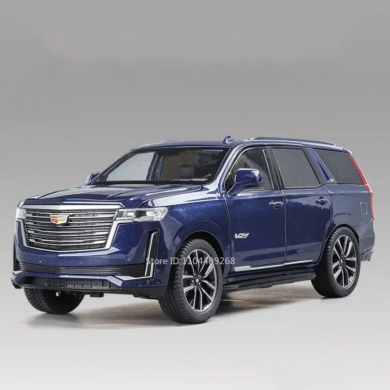 1:24 Scale Escalade Car Model Toy Shock Absorption Doors Opened Alloy Diecast Vehicle Models Collection Gifts for Children