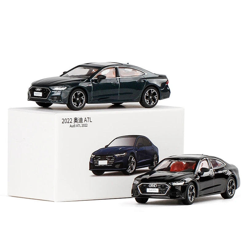 JKM 1:64 AUDI A7 2022 Alloy Car Diecasts & Toy Vehicles Car Model Miniature Scale Model Car For Children