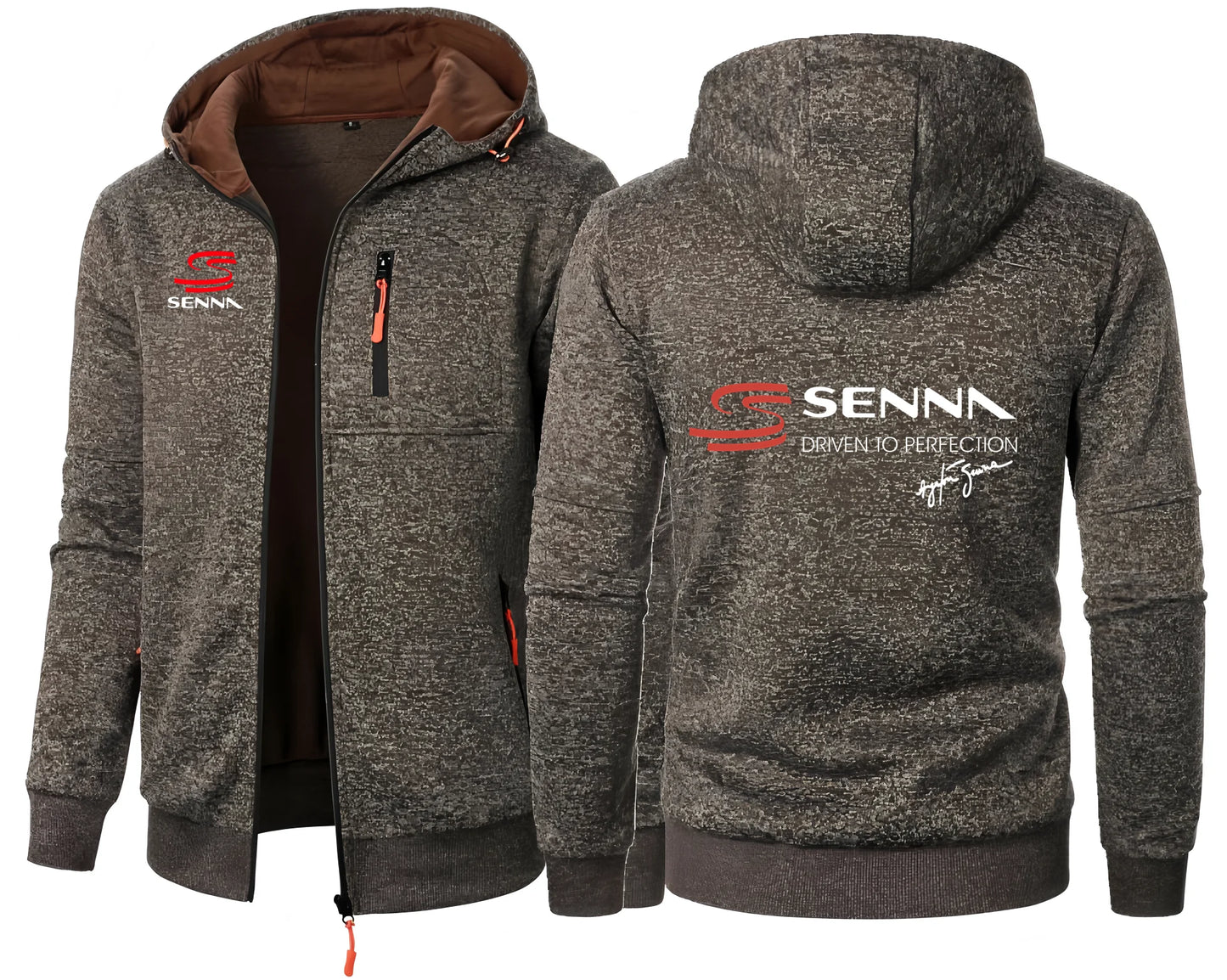Ayrton Senna Brazilian Formula 1 Men's Hoodies Sweatshirts Jacquard Hoodie Fleece Men F1 Hooded Hoody Man Sweatshirt