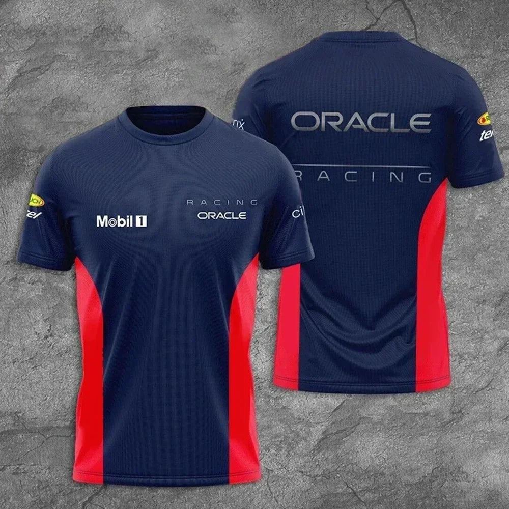 2025 Summer Fashion Men Women Motorcycle F1 Race Car 3D Print T-shirt Unisex Fashion Racing Logo Tshirt Adult Kids Tee Clothing