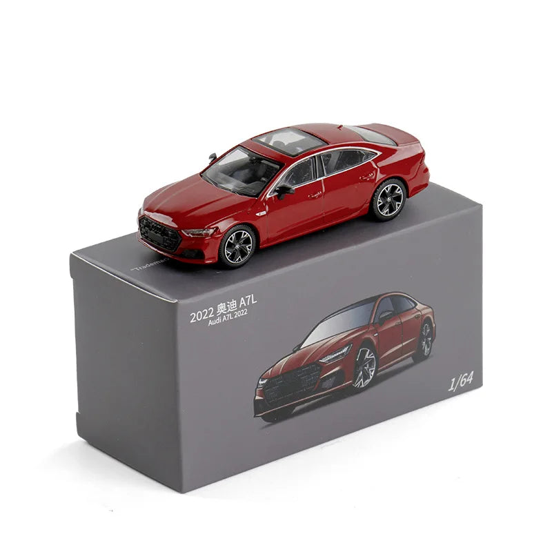 JKM 1:64 AUDI A7 2022 Alloy Car Diecasts & Toy Vehicles Car Model Miniature Scale Model Car For Children