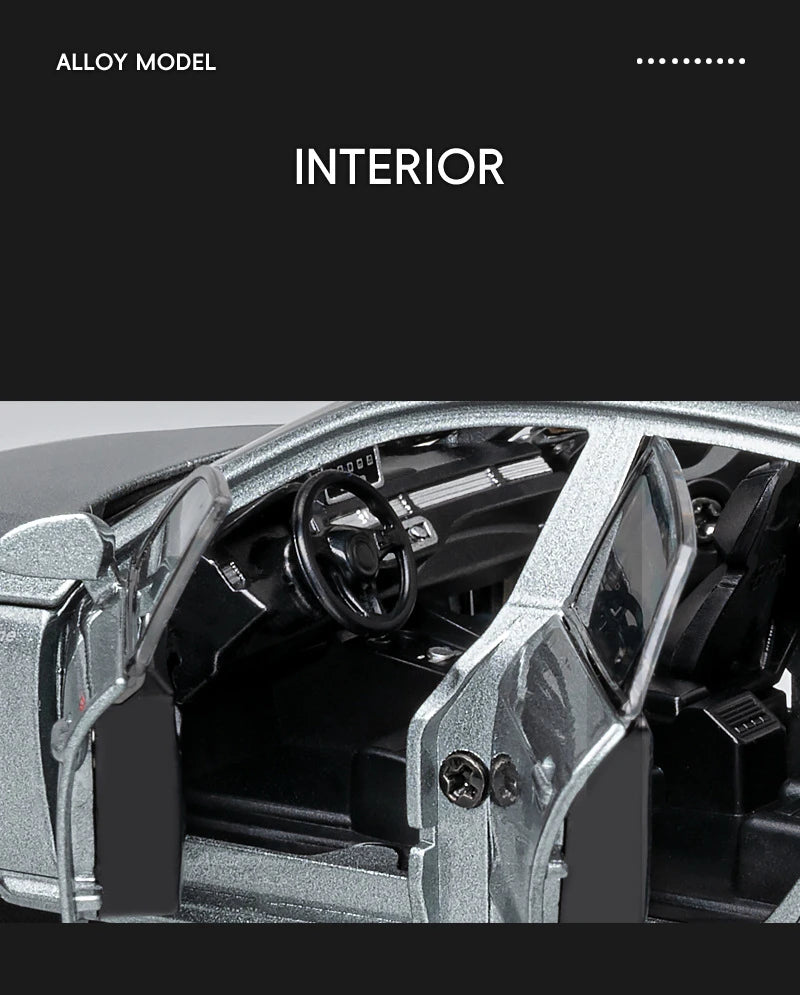 New 1:32 AUDI A4 Alloy Car Model Diecast & Toy Vehicles Metal Car Model Simulation Sound and Light Collection Childrens Toy Gift
