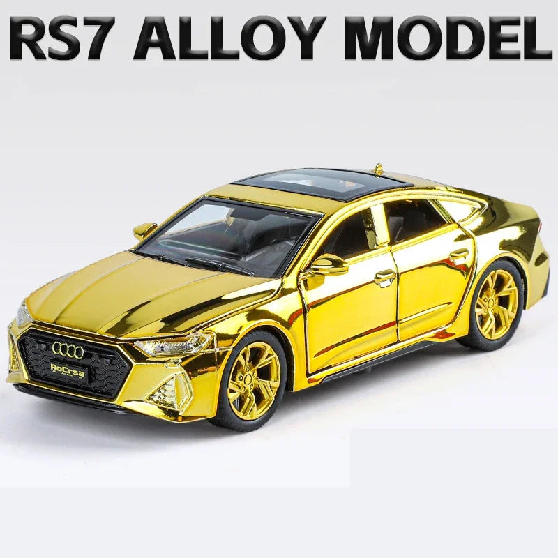 1:32 Audi RS7 Sportback Quattro Alloy Miniature Scale Car Model Sound Light Diecast Metal Toy Car Vehicle Gift Collection