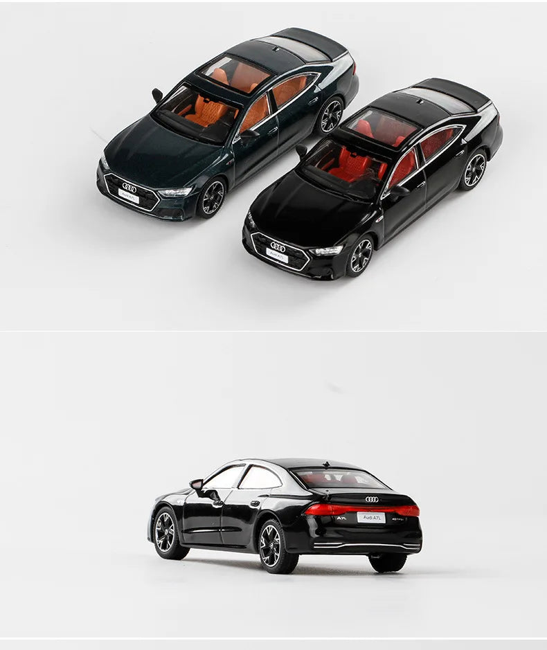 JKM 1:64 AUDI A7 2022 Alloy Car Diecasts & Toy Vehicles Car Model Miniature Scale Model Car For Children
