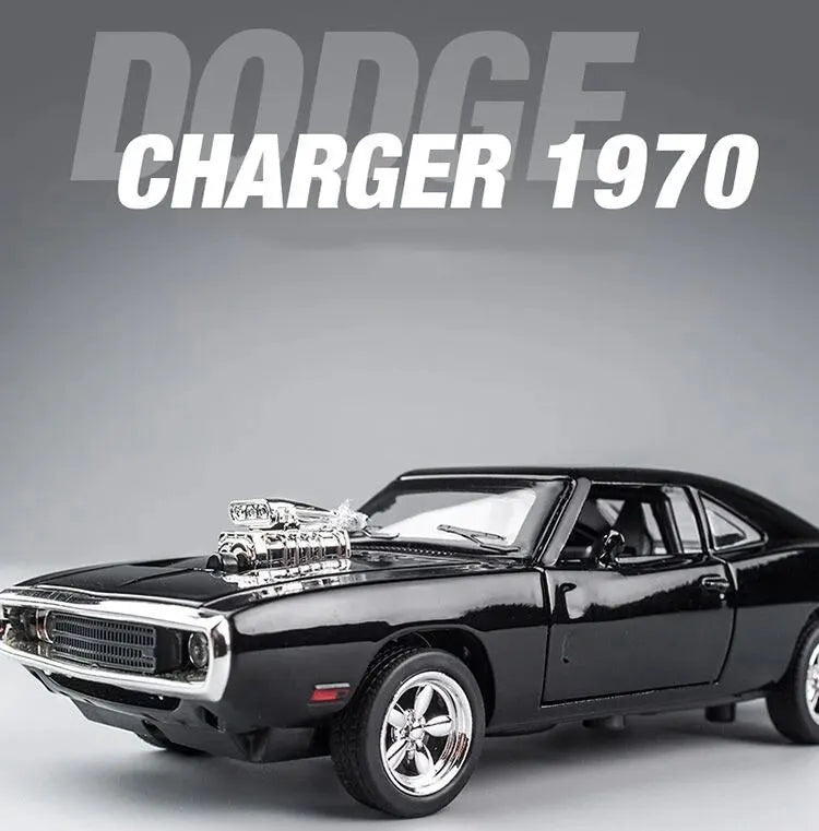 1:32 Scale CHARGER 1970 Alloy Diecast Model Car Pull Back Mini Vehicles Toys for Kids Lovers Collection