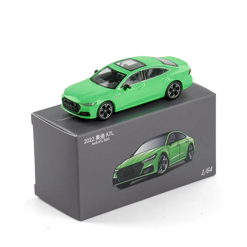 JKM 1:64 AUDI A7 2022 Alloy Car Diecasts & Toy Vehicles Car Model Miniature Scale Model Car For Children
