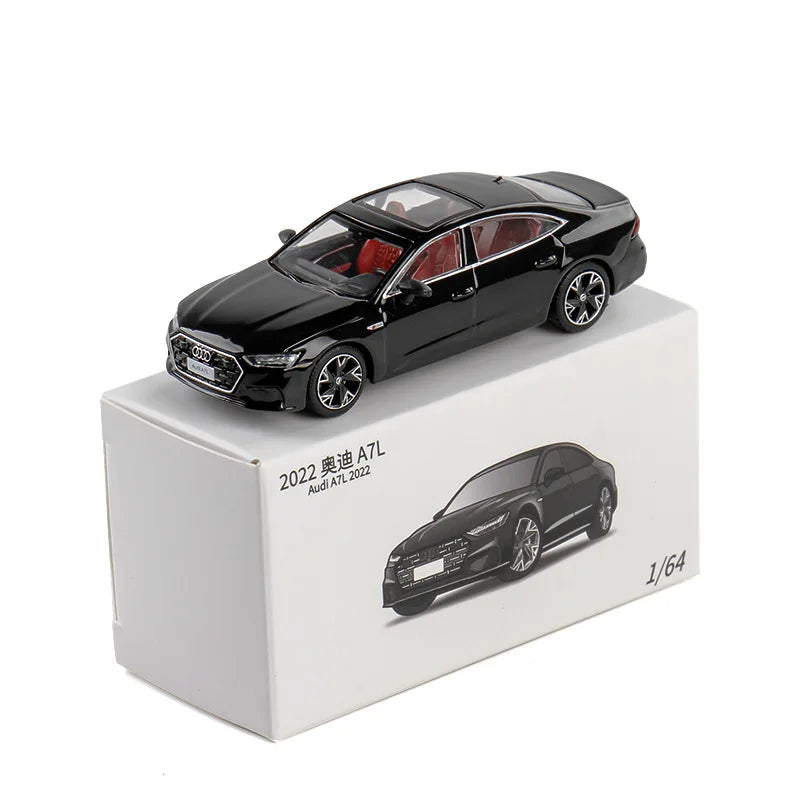JKM 1:64 AUDI A7 2022 Alloy Car Diecasts & Toy Vehicles Car Model Miniature Scale Model Car For Children