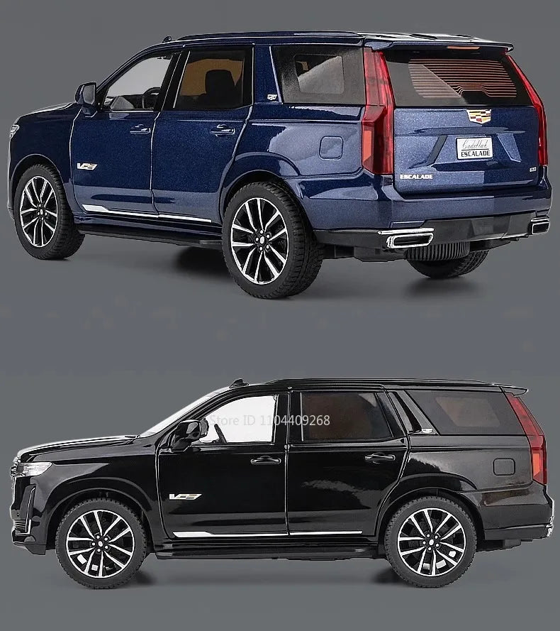 1:24 Scale Escalade Car Model Toy Shock Absorption Doors Opened Alloy Diecast Vehicle Models Collection Gifts for Children