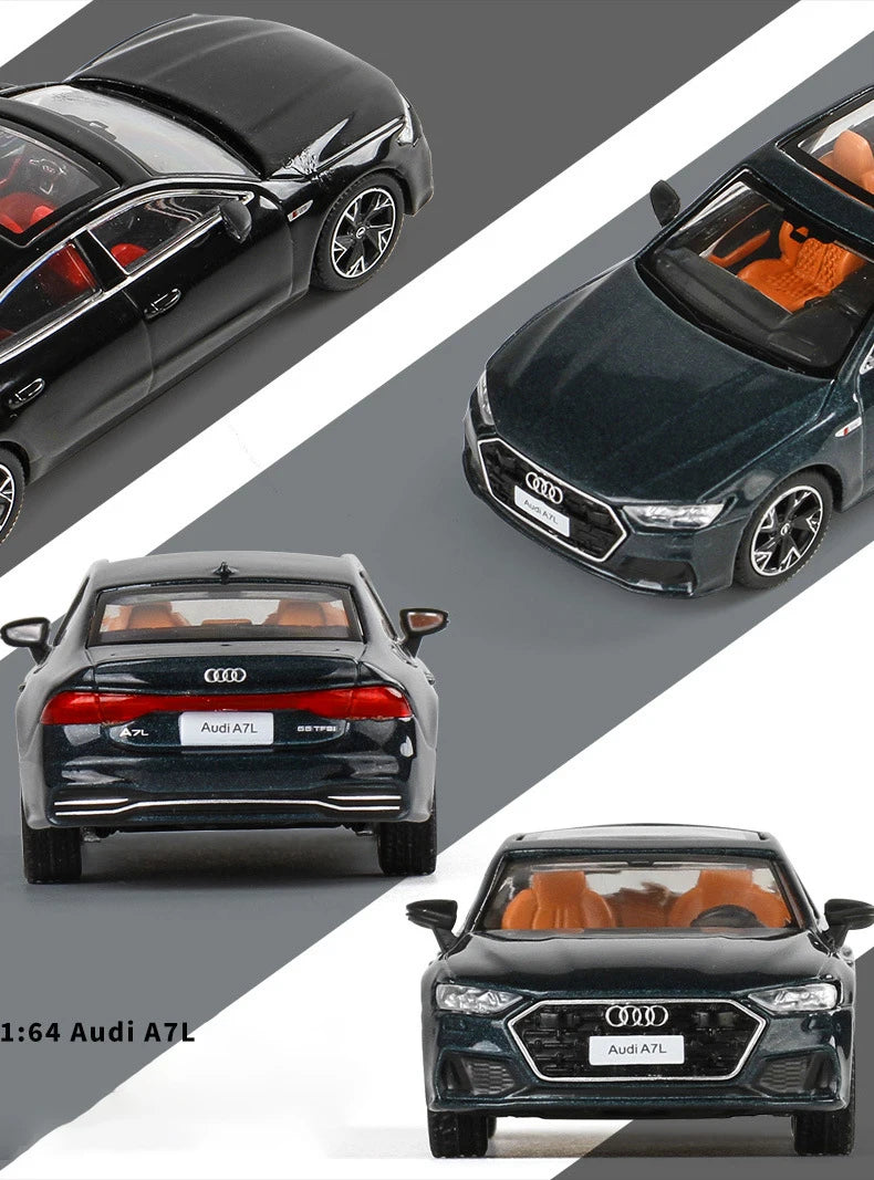 JKM 1:64 AUDI A7 2022 Alloy Car Diecasts & Toy Vehicles Car Model Miniature Scale Model Car For Children