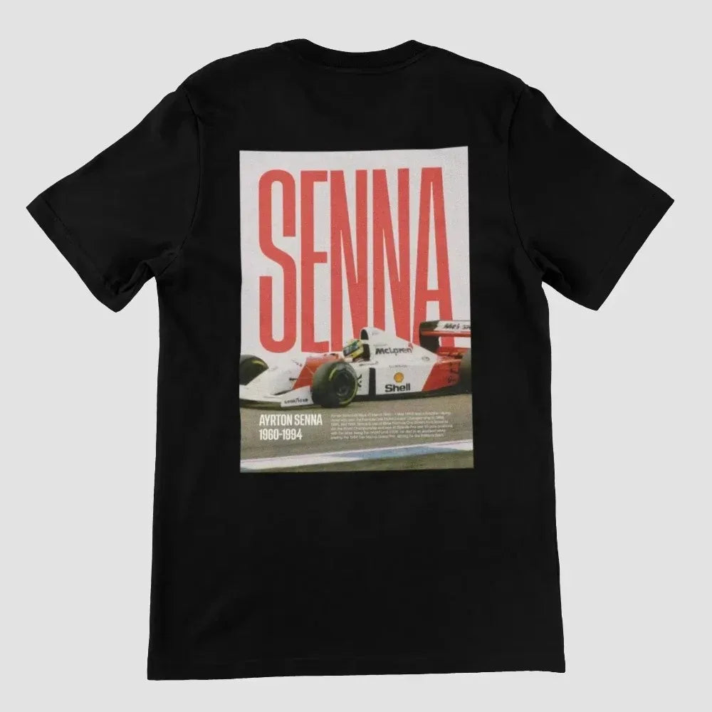 25ss NEW Ayrton Senna Formula 1 Graphic T Shirts Gym T-shirts Man T-shirts for Men Mens Clothing Y2k Liam Payne Tops Tees Men's