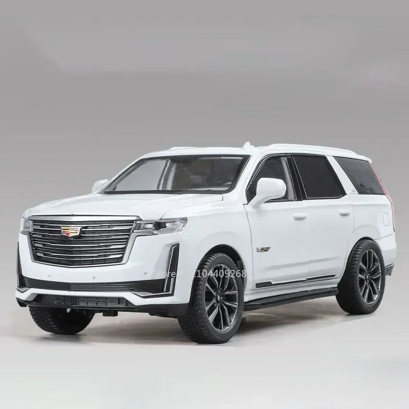 1:24 Scale Escalade Car Model Toy Shock Absorption Doors Opened Alloy Diecast Vehicle Models Collection Gifts for Children