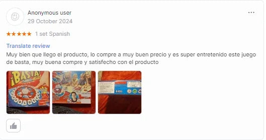 Spanish Basta Game Fast-paced Family Gathering Letter Toys For Adults Children Letters Learning Lengua española Juegos De Mesas