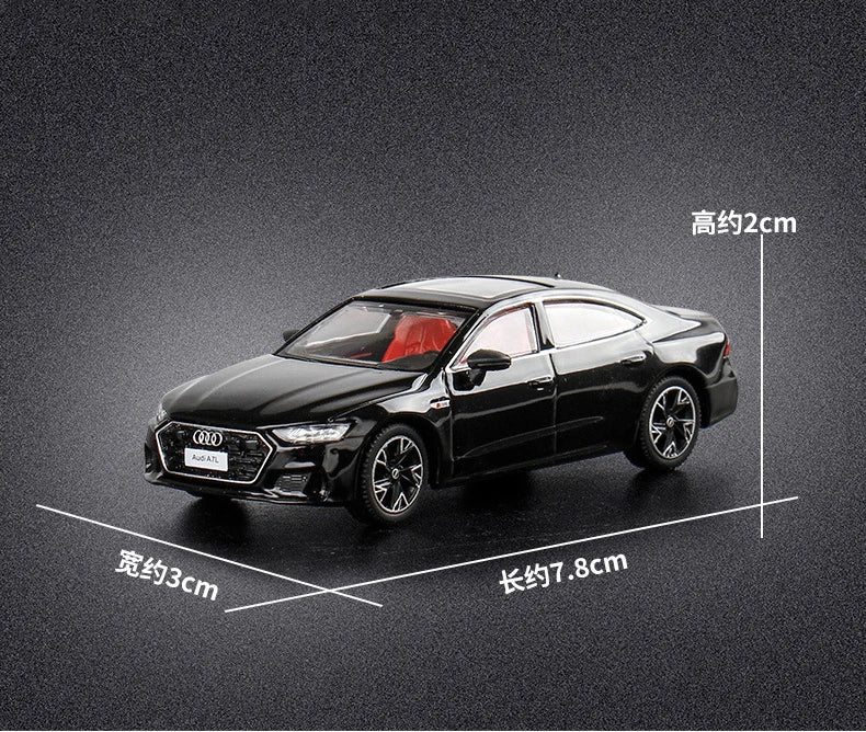 JKM 1:64 AUDI A7 2022 Alloy Car Diecasts & Toy Vehicles Car Model Miniature Scale Model Car For Children
