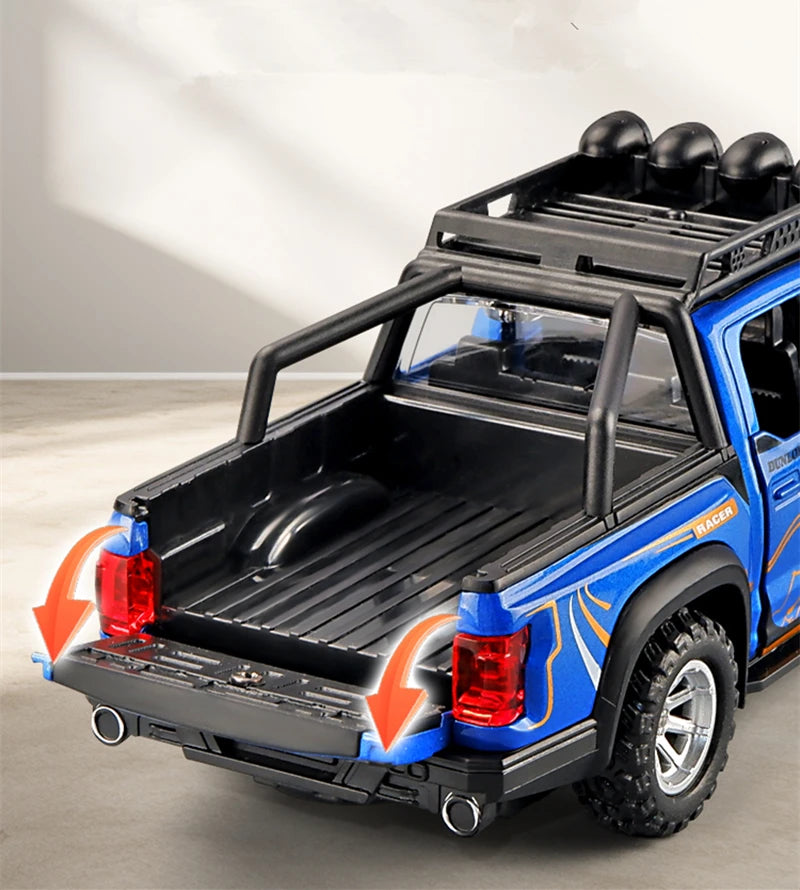 1:32 Ford Raptor F150 Alloy Pickup Car Model Diecasts Metal Toy Off-road Vehicles Car Model Collection Sound and Light Kids Gift