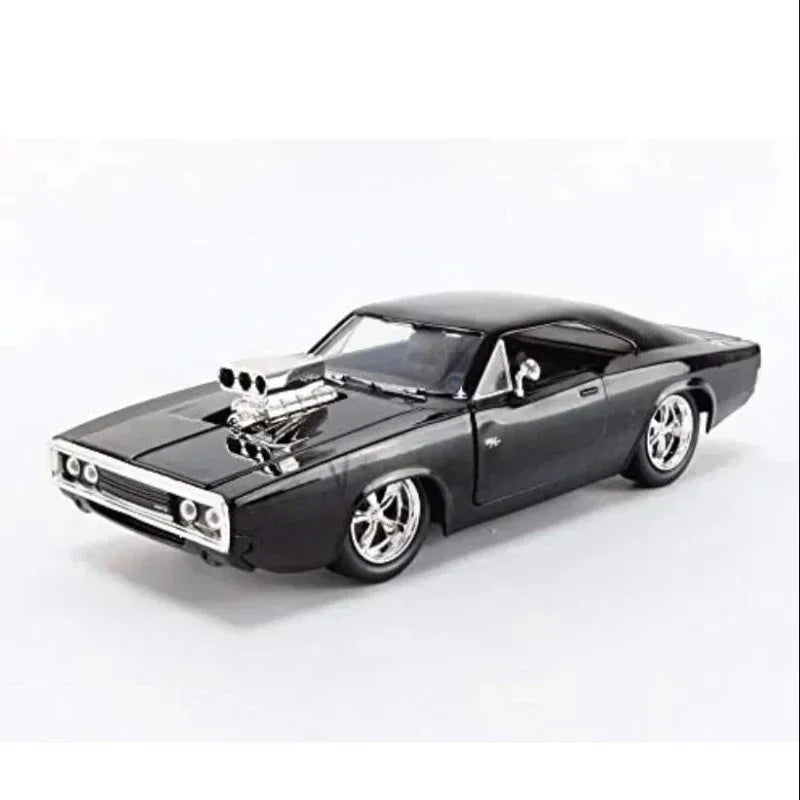 1:24 Fast And Furious 1970 Dodge Charger modelo de coche caballos de aleación fundidos modelos de vehículos musculosos juguete coleccionar adornos