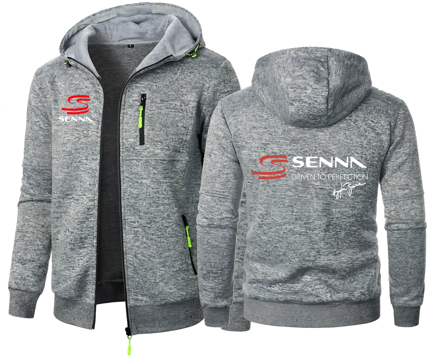 Ayrton Senna Brazilian Formula 1 Men's Hoodies Sweatshirts Jacquard Hoodie Fleece Men F1 Hooded Hoody Man Sweatshirt