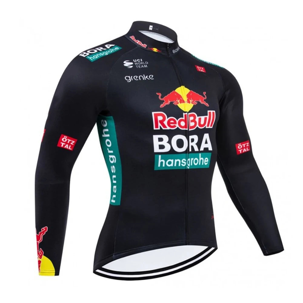 Red Bull Bicycles Bib-Camiseta de ciclismo para hombre, Jersey de ciclismo de manga larga, pantalones de bicicleta para hombre, ropa de montaña, bicicletas de carretera