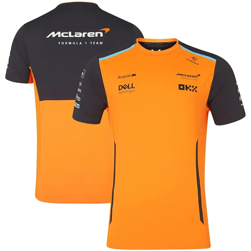 New Best-selling Formula One McLaren Team T-shirt For Summer 2024 F1 Extreme Sports Quick Drying Breathable Short Sleeved Shirt