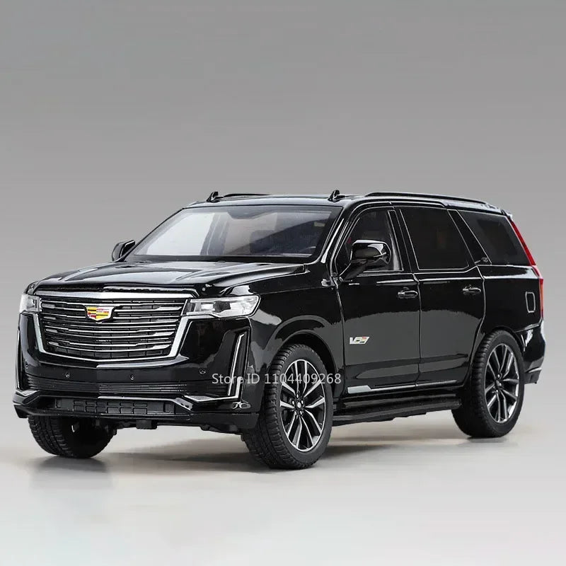 1:24 Scale Escalade Car Model Toy Shock Absorption Doors Opened Alloy Diecast Vehicle Models Collection Gifts for Children