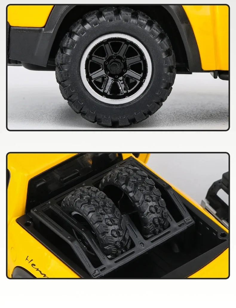 1:32 Dodge RAM 1000 TRX Mammoth Picku Alloy Car Model Sound And Light Pull Back Children's Toy Collectibles Birthday Gift