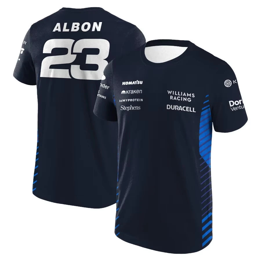 Men T-shirt F1 Williams Racing Team Carlos Sainz Formula One Alex Albon Kid T-shirt Men's Women's Tshirt Children's Tshirt