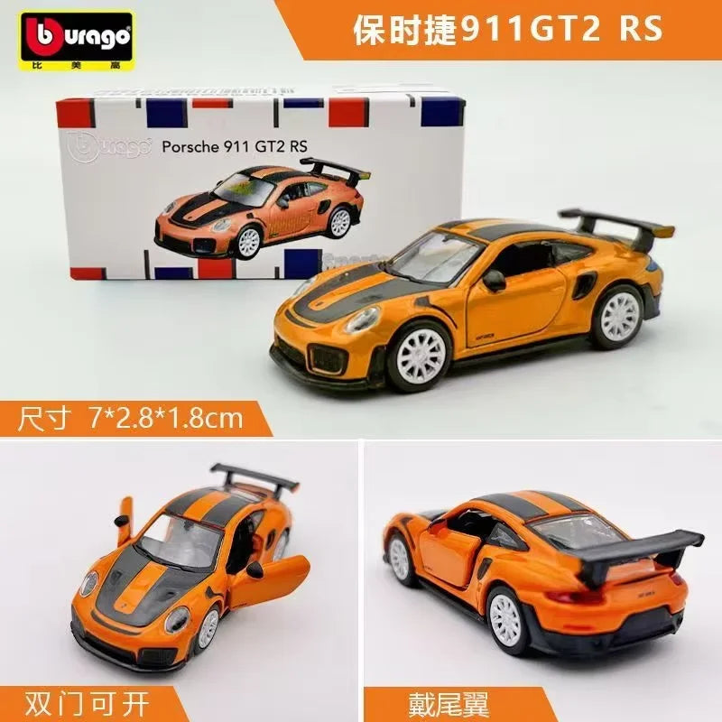 Bburago 1:64 Bugatti Bolide Flying Fire Meteor Alloy Die Cast Car Model Collection Supercar Toys Birthday Gift