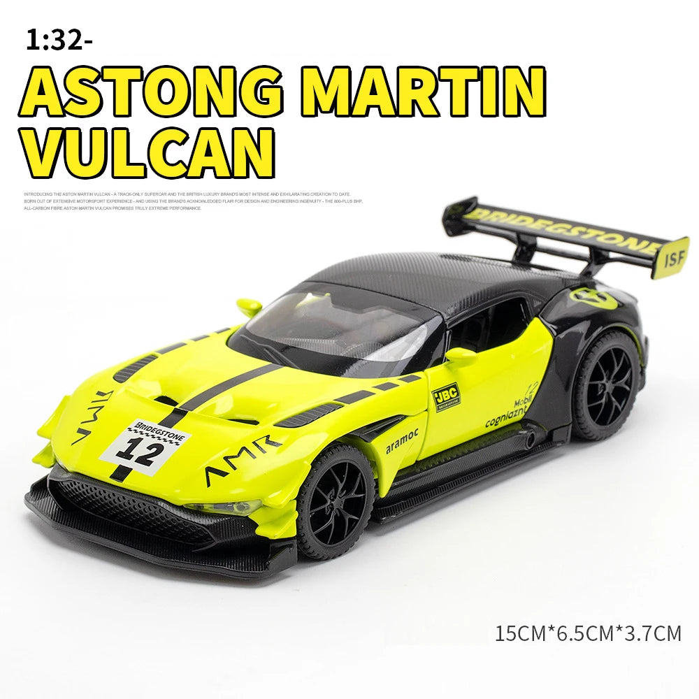1: 32 Aston Martin Vulcan Fast&Furious Alloy Car Model Diecasts Toy With Sound and Light Vehicles Decoration Toys For Kids Gift