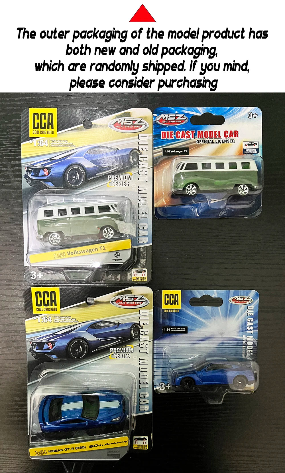CCA MSZ 1:64 Volkswagen Audi Exquisite hanging model classic car static car model alloy die-casting car model collection toy