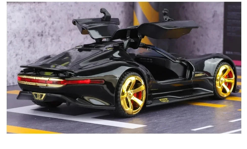 1:32 Mercedes-Benzs Vision GT Alloy Car Model Diecast Metal Racing Car Vehicles Model Simulation Sound Light Kids Toy Gift