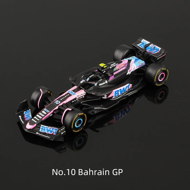 Bburago 1:43 2024 F1 Model MCL38 W15 SF24 RB20 A524 Alloy Miniature Diecast Formula Racing Car Toy
