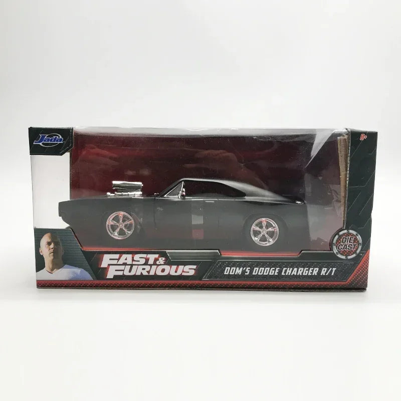 1:24 Fast And Furious 1970 Dodge Charger modelo de coche caballos de aleación fundidos modelos de vehículos musculosos juguete coleccionar adornos