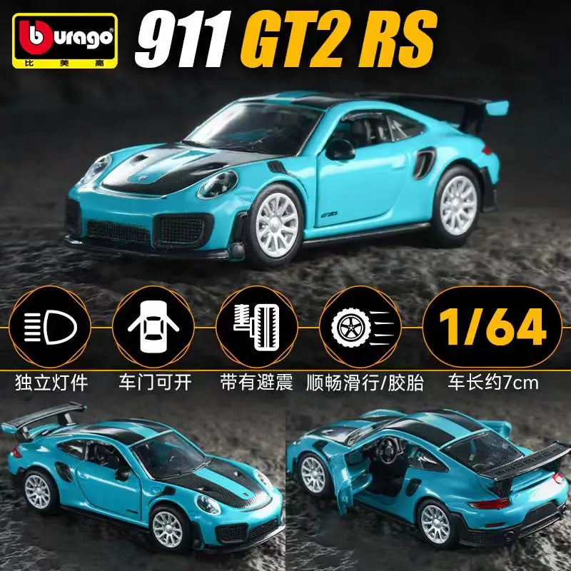 Bburago 1:64 Bugatti Bolide Flying Fire Meteor Alloy Die Cast Car Model Collection Supercar Toys Birthday Gift