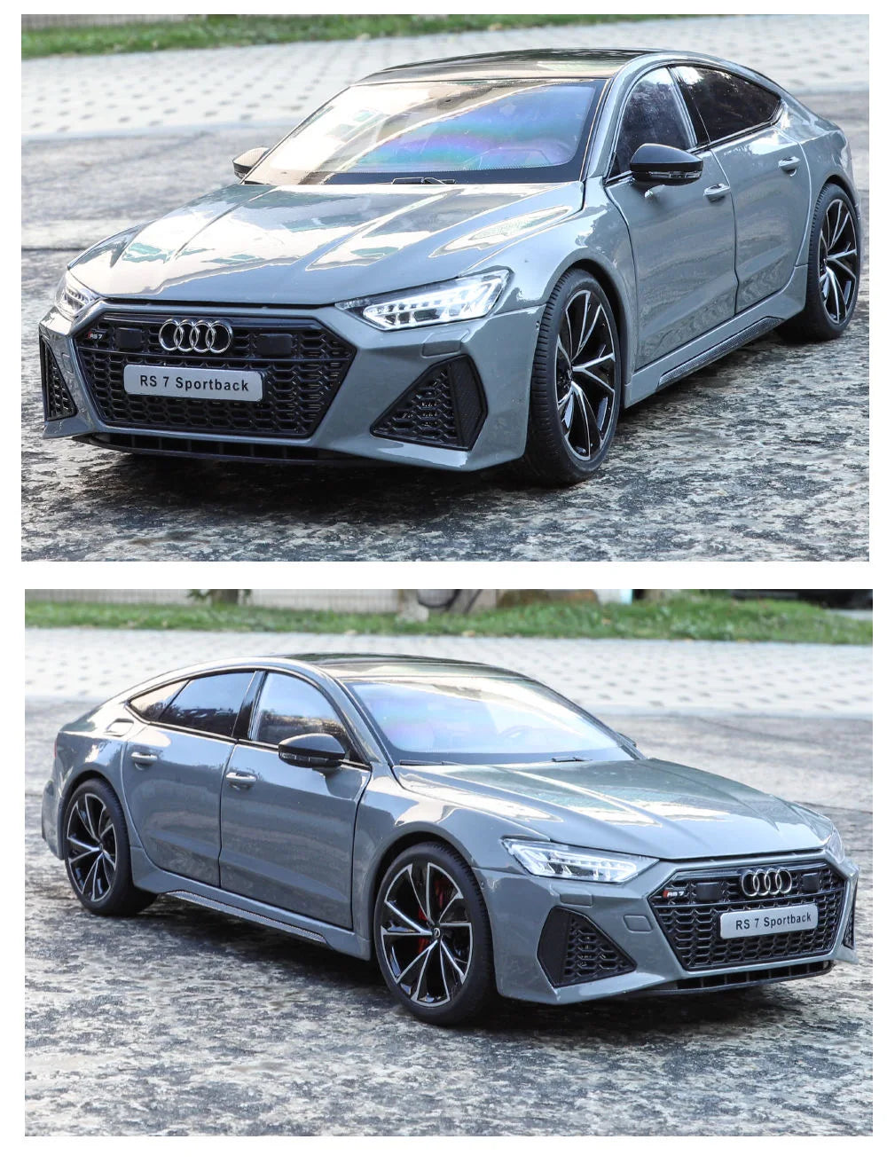 1:18 Key Remote Control Version AUDI RS7 Alloy Sports Car Model Diecast Metal Racing Car Vehicle Model Sound Light Kids Toy Gift