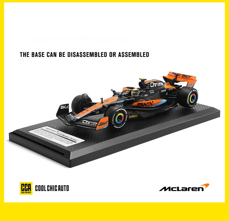 1:24 MCL60 2023 4# Lando Norris P2 British GP Mclaren F1 #81 Oscar Piastri Diecast Racing SuperCar Model Competition Vehicle Toy