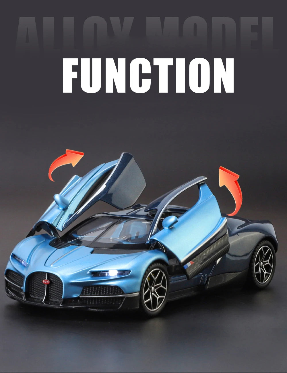 1:32 Bugatti Tourbillon V16 Supercar Alloy Metal Diecast Model Car Children's Toys Mini GT Collection Hobbies Birthday Gifts Boy