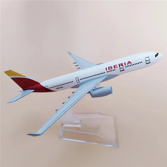 Modelo de avión Iberia Airlines B737 de aleación de Metal fundido a escala 1/400, pantalla estática, colección de juguetes para adultos