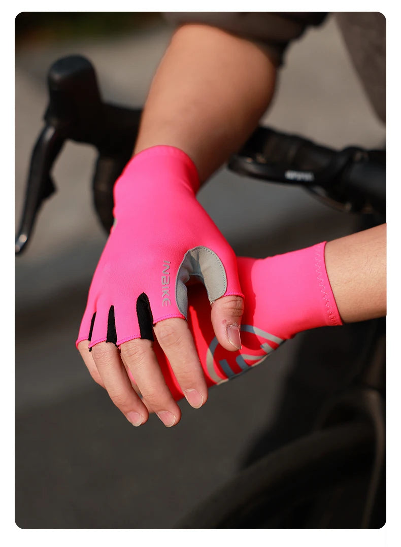 INBIKE 2024 guantes de ciclismo acolchados de Gel para hombres Otoño Invierno guantes de lana para bicicleta de carretera MTB accesorios de bicicleta con pantalla táctil de dedo completo
