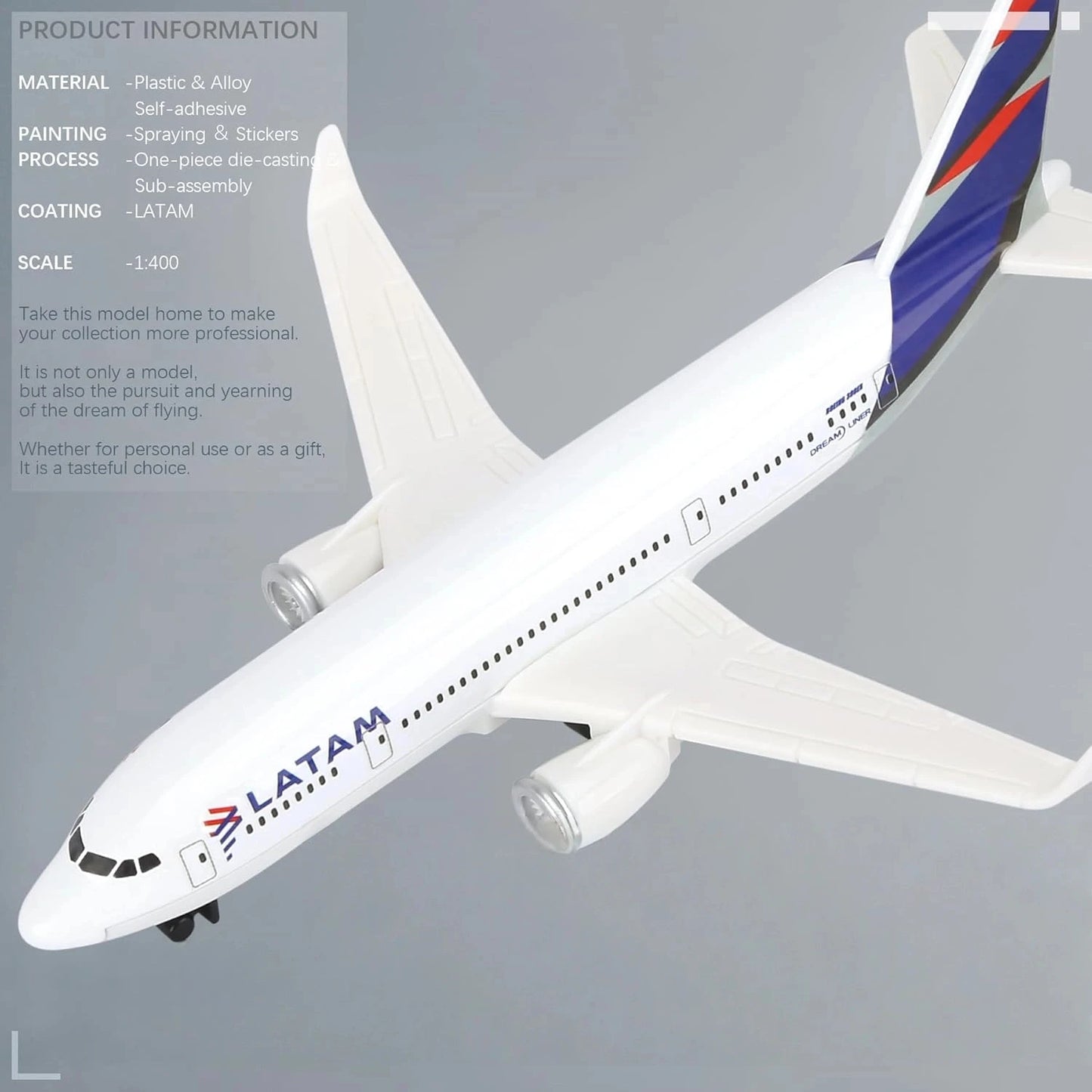 787 B787 Latam Airlines aviones modelo de juguete avión aleación 16CM escala modelo juguetes modelo de avión con soporte para niños