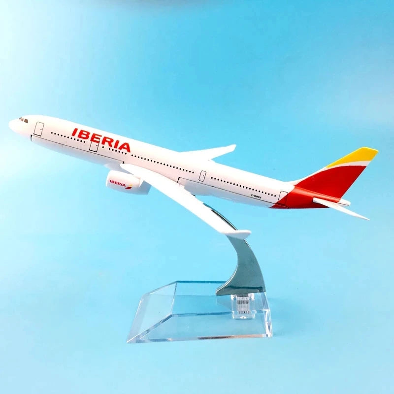Modelo de avión Iberia Airlines B737 de aleación de Metal fundido a escala 1/400, pantalla estática, colección de juguetes para adultos