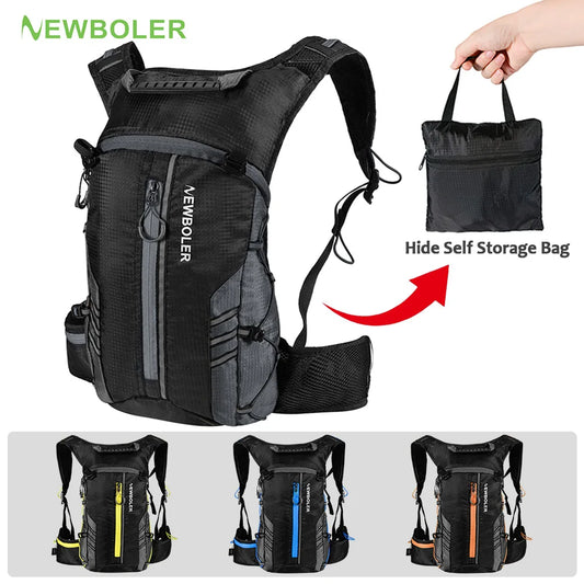NEWBOLER-Bolsa deportiva repelente al agua para exteriores, mochila de hidratación para ciclismo, viaje, senderismo, escalada, MTB, bicicleta de carretera