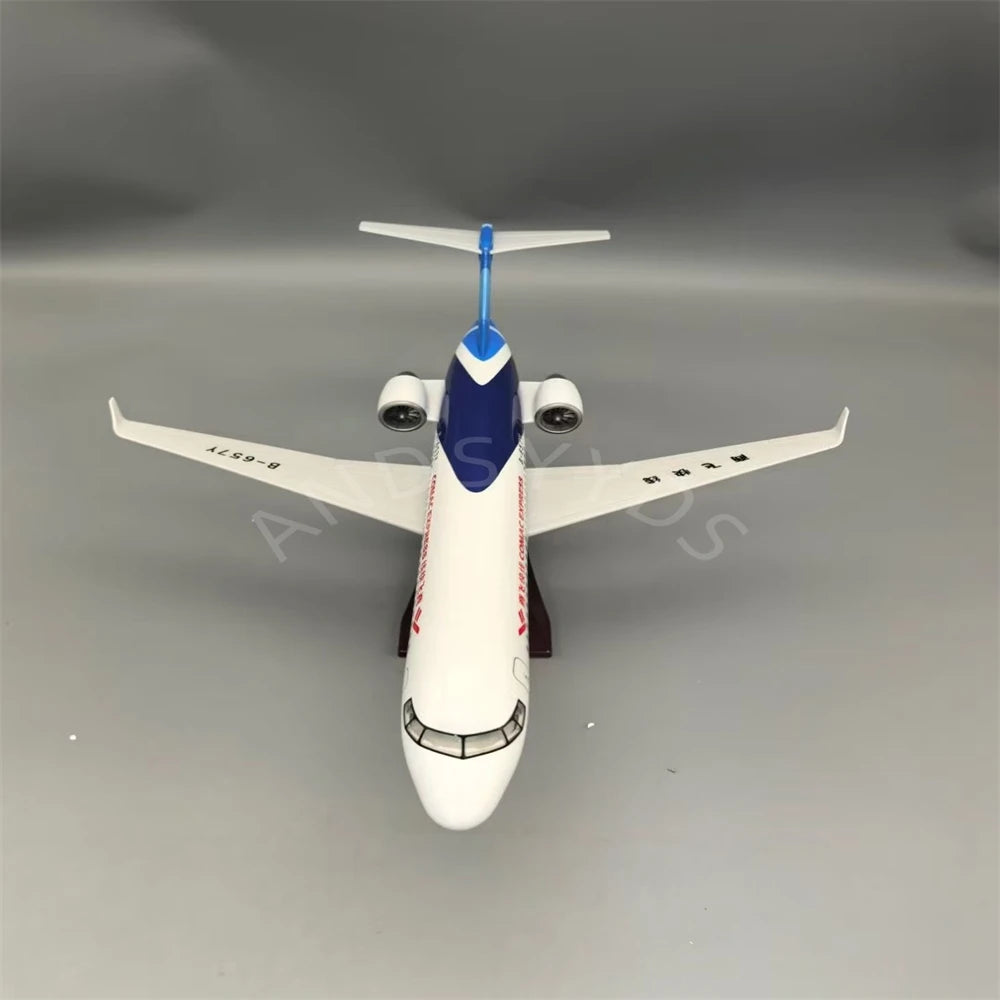 Avión de juguete para niños COMAC EXPRESS C909, modelo de avión Airways, escala de 47,5 CM con ruedas de tren de aterrizaje, regalo recogido por aviación