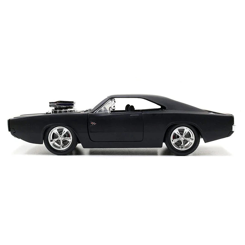 1:24 Fast And Furious 1970 Dodge Charger modelo de coche caballos de aleación fundidos modelos de vehículos musculosos juguete coleccionar adornos