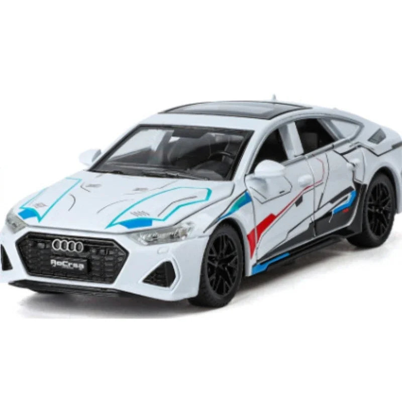 1:32 Audi RS7 Sportback Quattro Alloy Miniature Scale Car Model Sound Light Diecast Metal Toy Car Vehicle Gift Collection