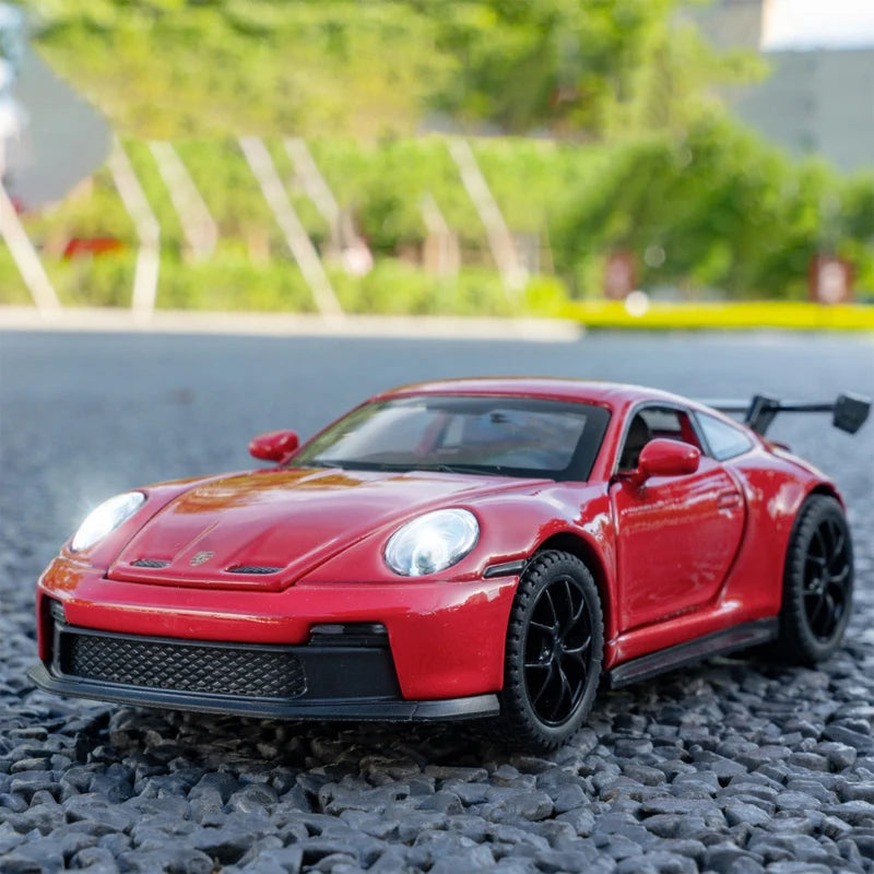 1:32 911 GT3 RS Alloy Sports Car Model Diecast Metal Racing Car Vehicles Model High Simulation Sound Light Children Toy Gift Boy