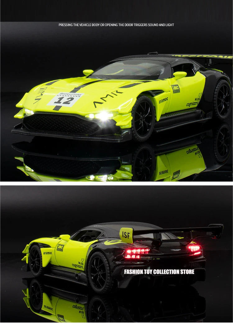 1: 32 Aston Martin Vulcan Fast&Furious Alloy Car Model Diecasts Toy With Sound and Light Vehicles Decoration Toys For Kids Gift