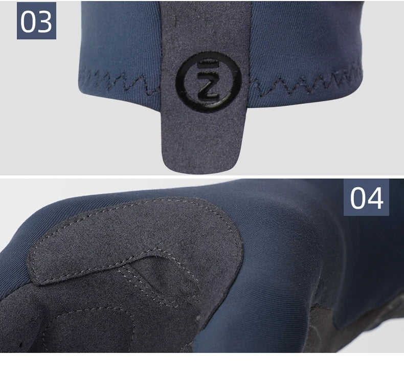 INBIKE 2024 guantes de ciclismo acolchados de Gel para hombres Otoño Invierno guantes de lana para bicicleta de carretera MTB accesorios de bicicleta con pantalla táctil de dedo completo