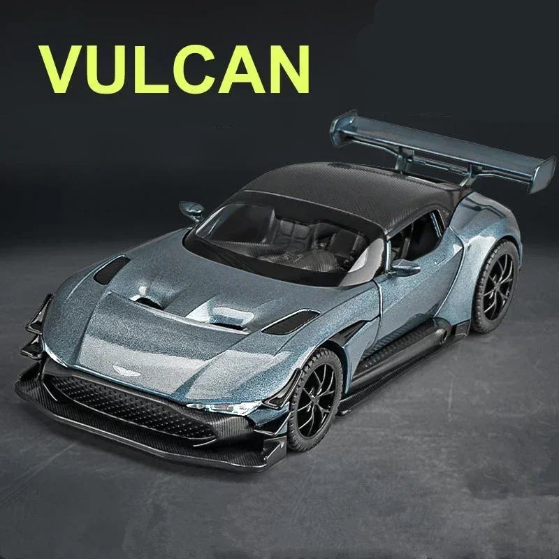 1:32 Aston Martin Vulcan Alloy Sports Car Diecast Metal Racing Car Model Simulation Sound and Light Collection Children Toy Gift