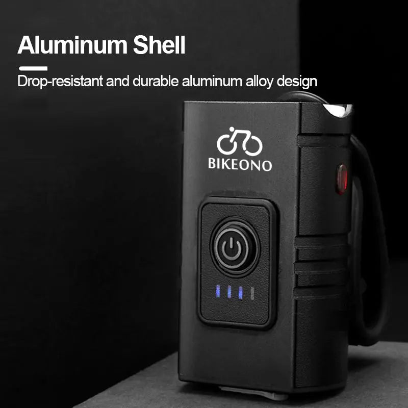 Luz de bicicleta T6 LED frontal USB recargable MTB lámpara de bicicleta de montaña 1000LM faro de bicicleta linterna ciclismo Scooter cola